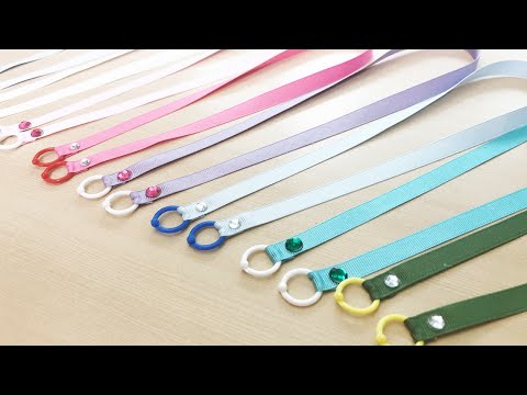 다이소 재료로 마스크 목걸이줄 스트랩 만들기2 (카드링)✂️