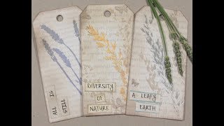 Printed Plant Journal Tags using NEW Backgrounds - A Coffee Break Tutorial!