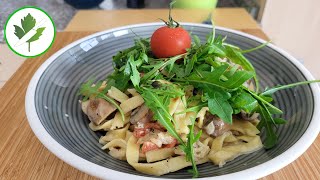 Schnelle Pilzpfanne Mit Tagliatelle 👉 15 Minuten Pfannengericht