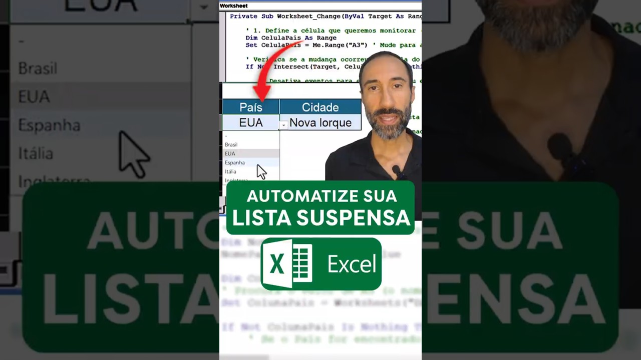 Lista suspensa INTELIGENTE no Excel... e avançada! #excel #planilha