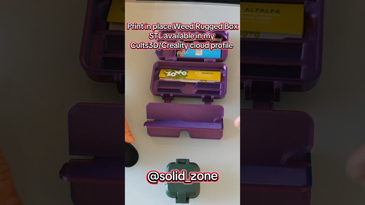 Print in place Weed Rugged Box 