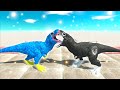 ⚡ Poppy Playtime T-Rex vs Cartoon Cat T-Rex DEATH RUN - 🦖 Animal Revolt Battle Simulator 🦕