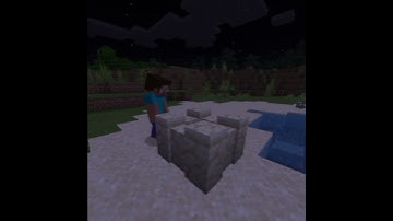 How to make a simple sandcastle! #Shorts (Minecraft)