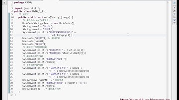 02 集合物件HashSet類別實作Set介面JAVA物件導向設計 吳老師)