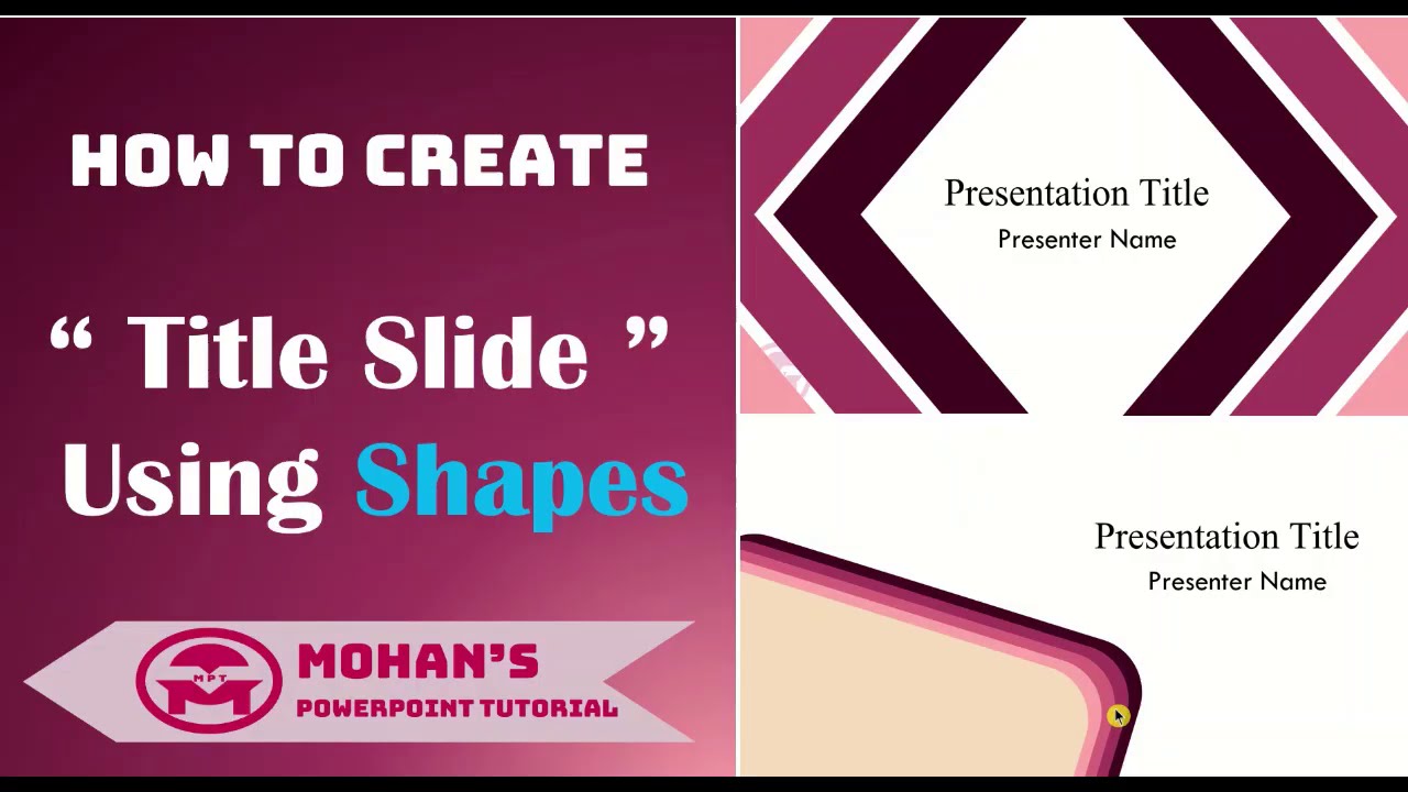 how to set presentation title in powerpoint