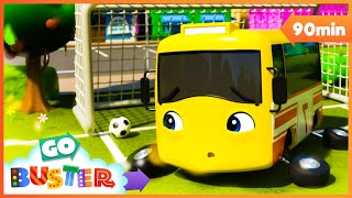 ⚽ The Soccer Finals - Buster is Nervous! ⚽ | Go Learn With Buster | Videos for Kids