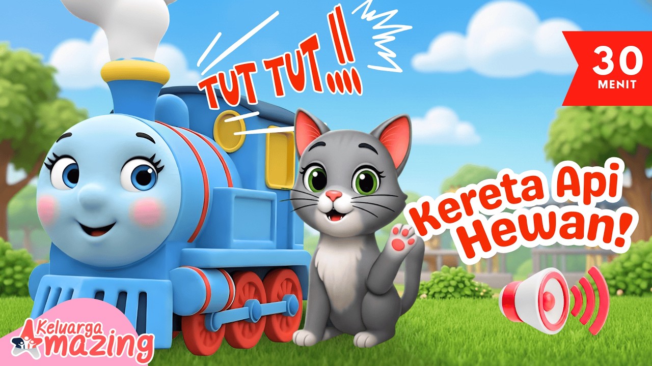 Tut Tut Kereta Api Kebun Binatang 🚂🦁 | Belajar Hewan A–Z untuk Anak | Video Edukasi PAUD & TK