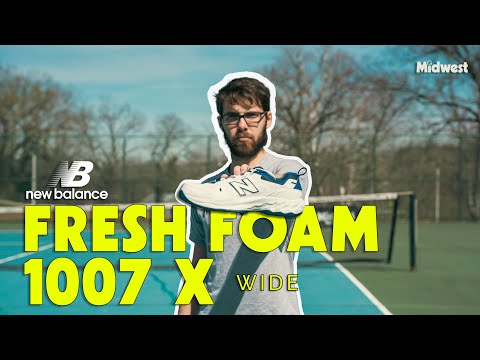 New Balance Fresh Foam X 1007 (4E) Mens Tennis Shoe - White/Navy