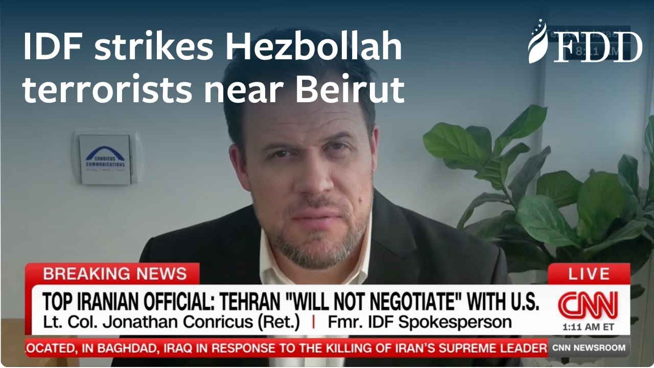 Jonathan Conricus on the IDF striking senior Hezbollah terrorists near Beirut – CNN