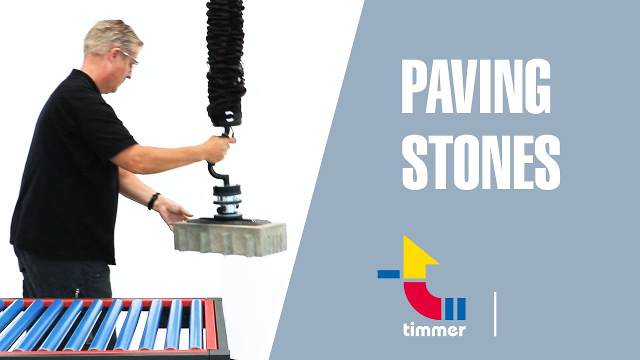 Timmer vacuum hose lifter - paving stones, one-hand operation