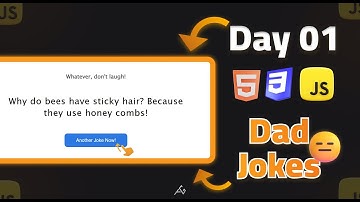 Create a Dad Jokes Page Using HTML,CSS and JavaScript – A Quick and Fun Guide! 💻🎉