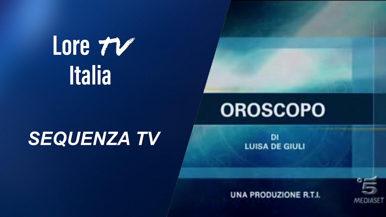 Oroscopo Canale 5 22/03/2007 - YouTube