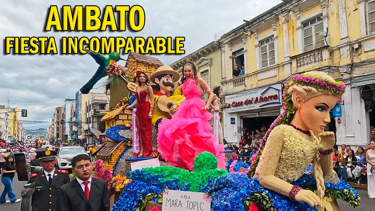 En Ambato NO HAY Carnaval. Hay la FIESTA de la fruta y las flores 🍎🍐🌹😁👌