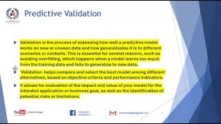Simulation & Modeling (BS-IT-IV) Lec#14 Predictive Validation