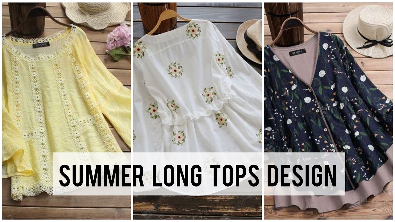 Long Tops Design for Girls 2022  Girls Summer Long Top Design