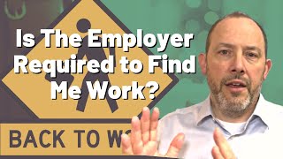 Is The Employer Required to Find Me Work? | Georgia Workers’ Compensation Attorney