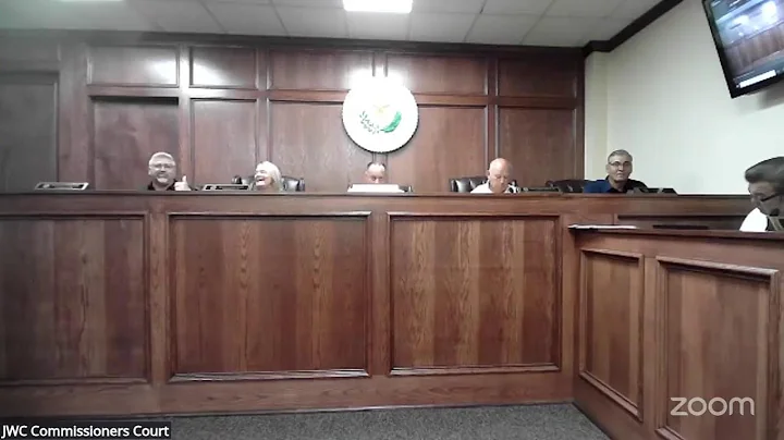 JWC Commissioners Court Meeting - August 22nd, 2025