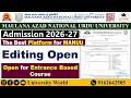 MANUU Editing Option Open for Entrance Course | Diploma, B.Tech, D.El.Ed, B.Ed | @UniversityWorld