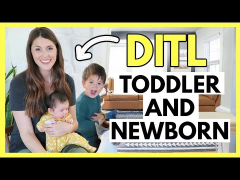DAILY ROUTINE WITH A TODDLER AND NEWBORN | Realistic Daily Schedule With Two Kids