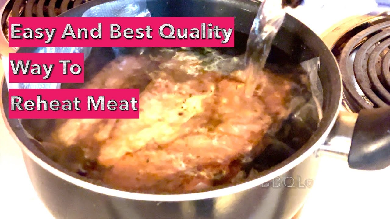 Reheat vacuum sealed meat In hot water bath Sous Vide YouTube