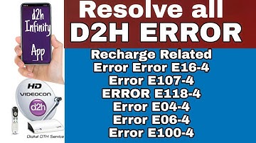 Resolve all d2h error using d2h infinity app