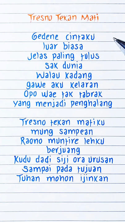 Tresno Tekan Mati (feat. Wahyu Sax Rc) · Shinta Arsinta · Wahyu Sax Rc · Lyrics