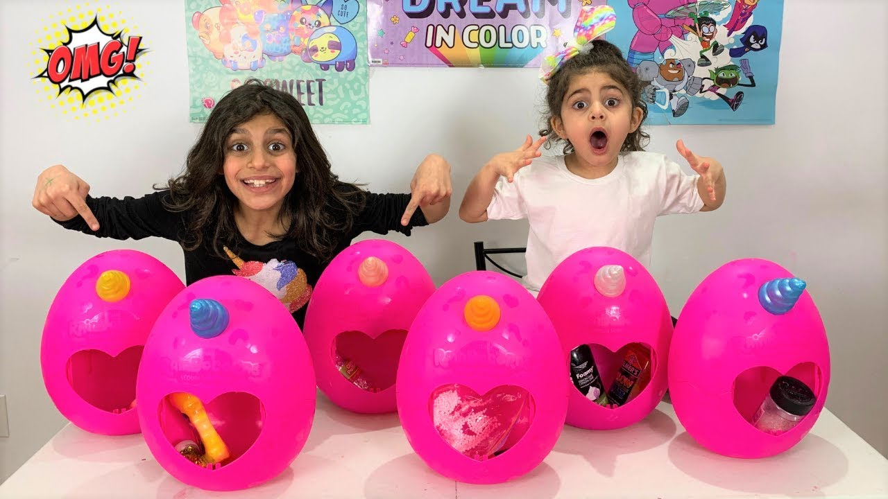 Don't Choose the Wrong Giant Mystery Egg Slime Challenge!! - YouTube
