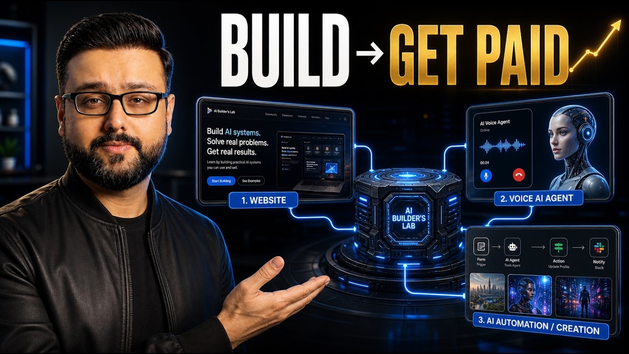 Waqas Munawar introducing The AI Builder’s Lab, a Claude Code and AI automation community