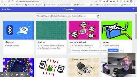 Importing Hummingbird Duo Extension into a MakeCode project