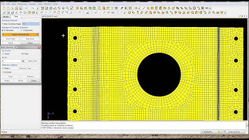 NISA PRESYS FEA creating holes and washer areas in mesh