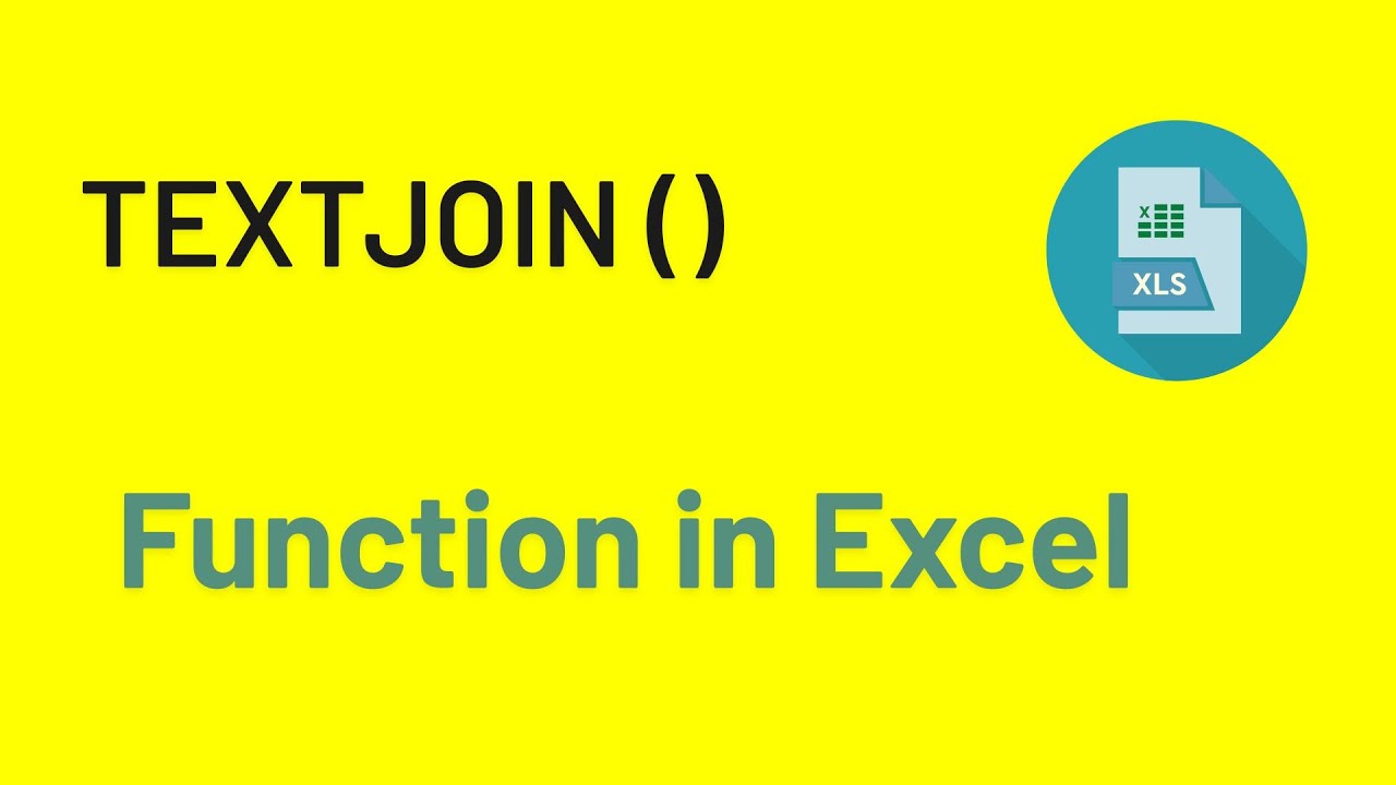 🚀 Master Excel's TEXTJOIN Function (Easy Text Combining!) - YouTube