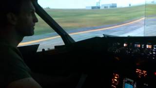 Boeing 737 simulator at Stavanger Sola