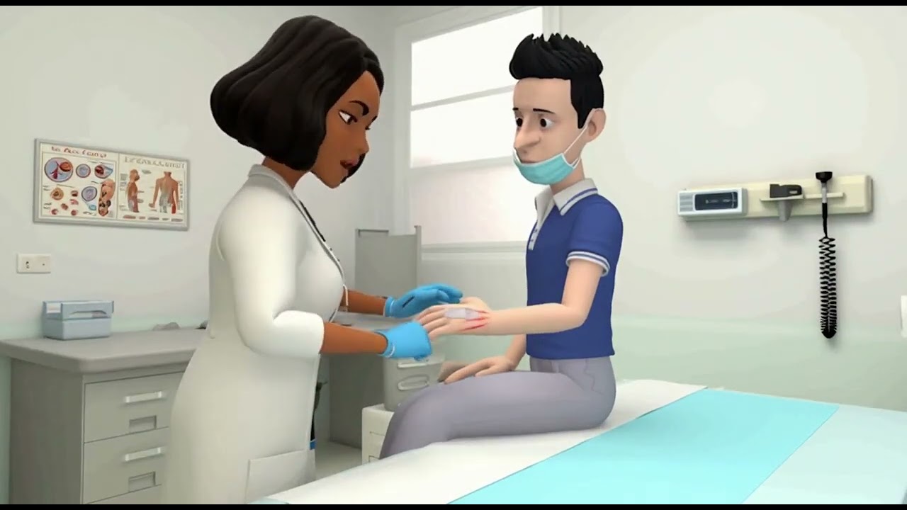 Going to hospital after getting scratched my 2 Stray wild cat 