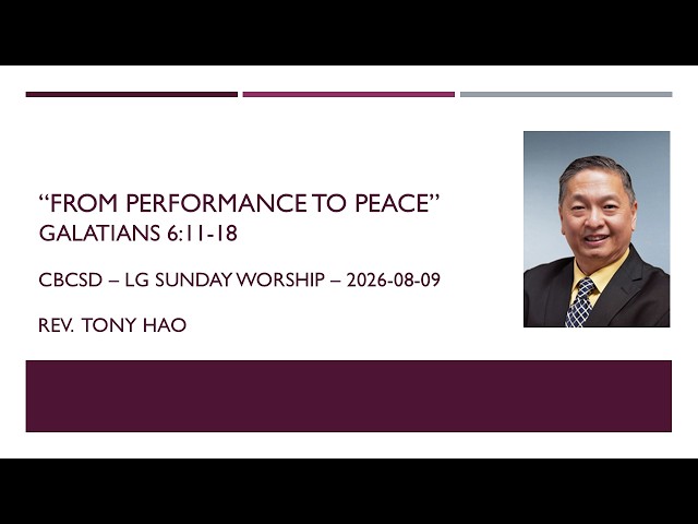 LG Worship Service - Aug. 9, 2026