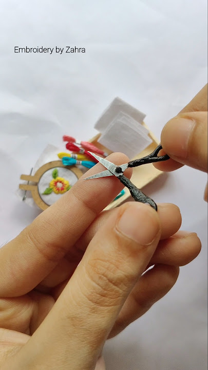 Cute mini embroidery kit 😍#embroidery #embroiderylover #viral #shorts #small