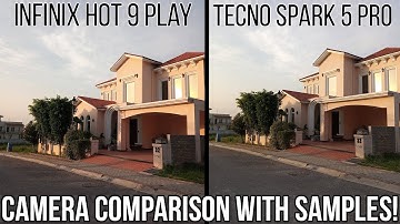 Tecno Spark 5 Pro VS Infinix Hot 9 Play Detailed Camera Comparison with all samples
