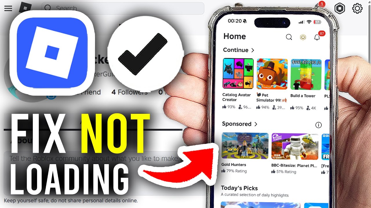 How To Fix Roblox Mobile Not Loading - Step By Step - YouTube