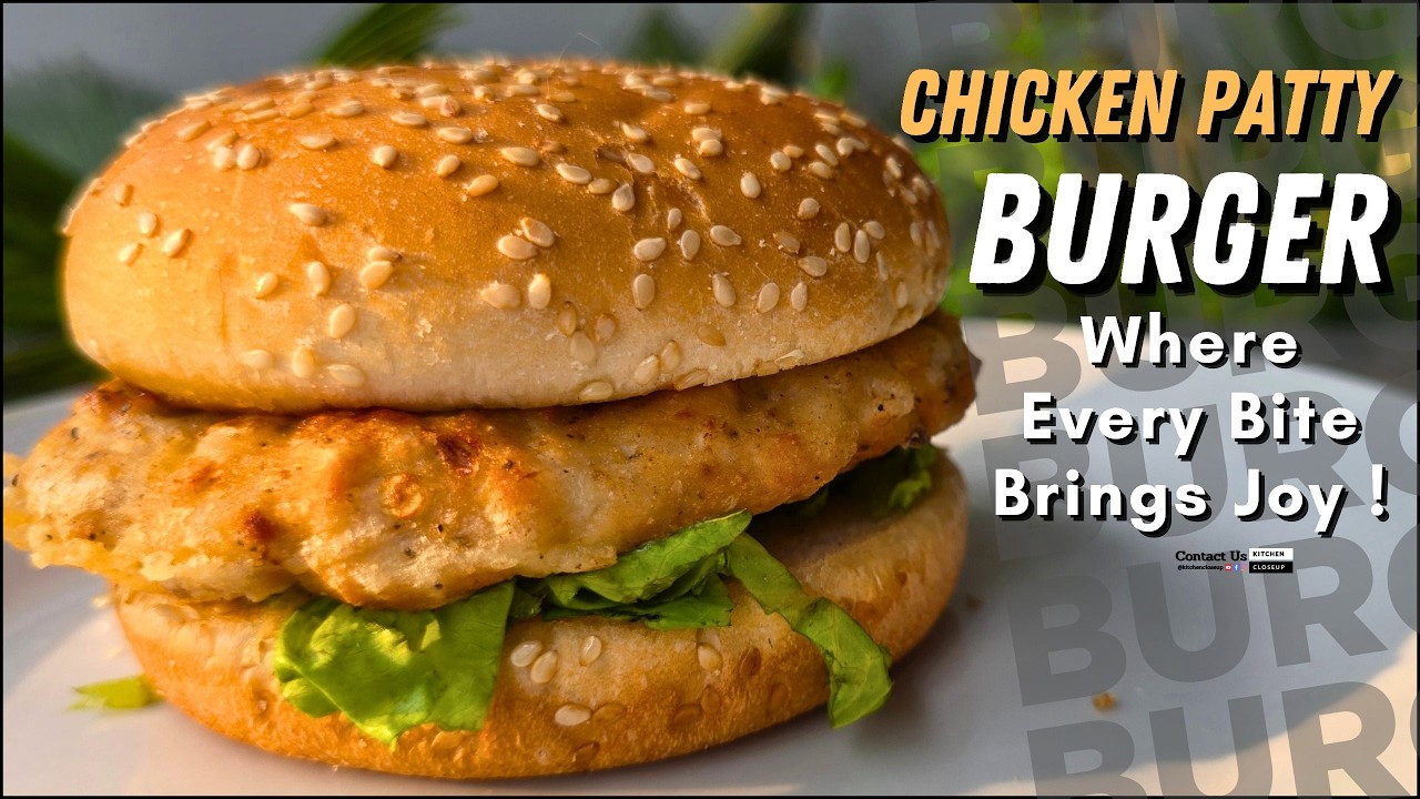Chicken Patty Burger Recipe| چکن پیٹی برگر بنانے کا آسان طریقہ |Quick and Easy Chicken Patty Burger 