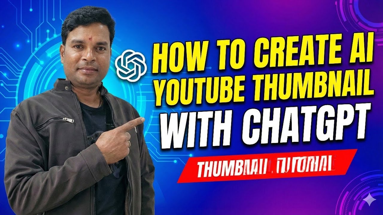 How to create AI YouTube thumbnail |chat gpt thumbnail 