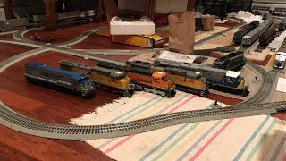 MTH O Scale Premier Intermodal Double Stack Freight Train Debut (SD80MAC, U30C, SD70ACe, & AC4000CW)