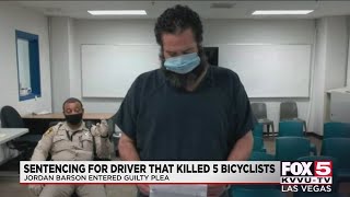 Sentencing begins for truck driver in 2020 crash that killed 5 cyclists near Boulder City