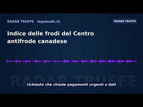 Indice delle frodi del Centro antifrode canadese