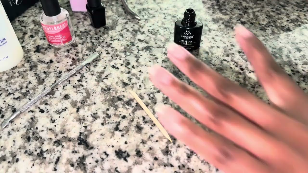 Gel nails ASMR at home!