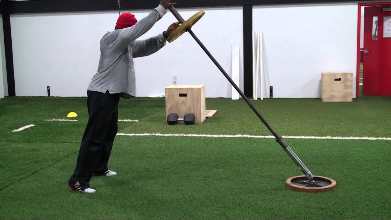 Landmine 1 Arm Squat to Press - YouTube