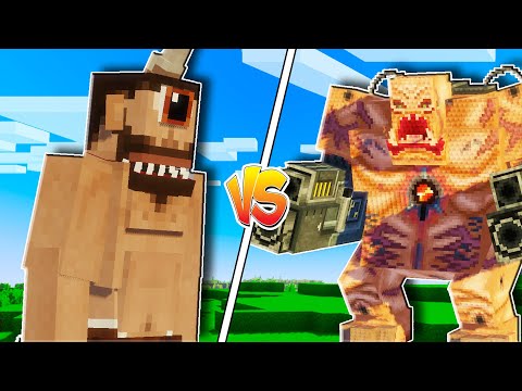 CYCLOPS VS MANCUBUS | Minecraft MOB BATTLE | CYCLOPS VS DOOM MOD