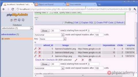 PHP Tutorials  Advert Rotation System Part 1 4