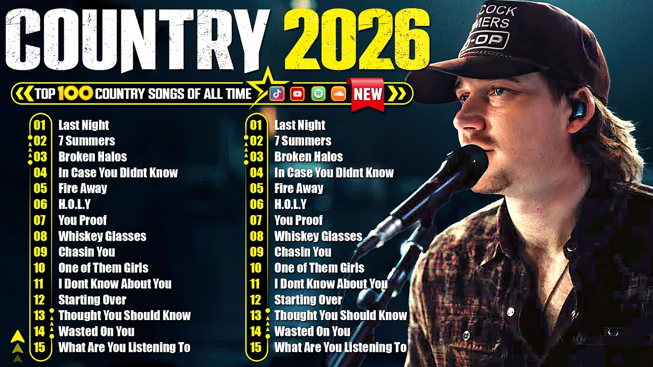 New Country Songs 2026 - Morgan Wallen, Chris Stapleton, Luke Combs, Kane Brown, Luke Bryan