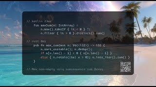 # 25.07.2025 [3487. Maximum Unique Subarray Sum After Deletion]