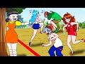 Vampire School : BF Vs Squid Game Doll - Pink Soldiers Battle- Friday Night Funkin&#39; Animation