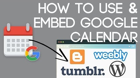 Share & Embed Google Calendar Easily